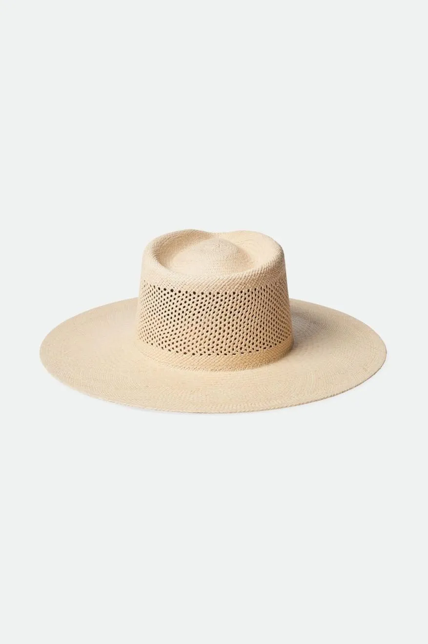 Jo Panama Straw Rancher Hat - Catalina Sand sold by Brixton product image thumbnail 3