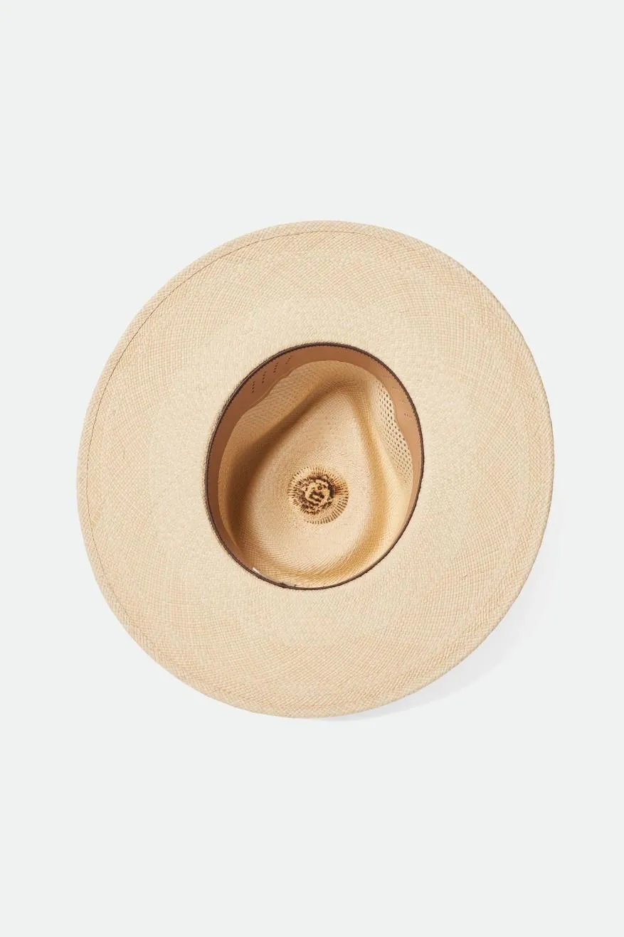 Jo Panama Straw Rancher Hat - Catalina Sand sold by Brixton product image thumbnail 5