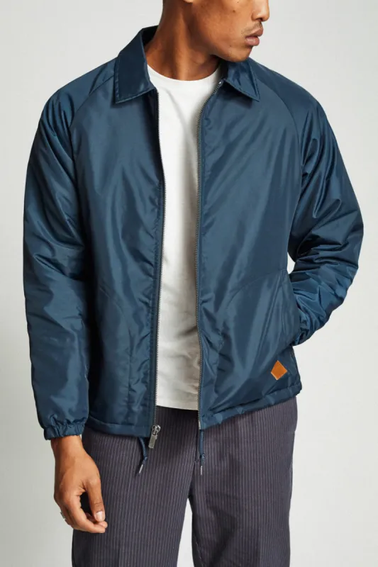 Claxton Collar Sherpa Jacket - Captain Blue sold by Brixton
