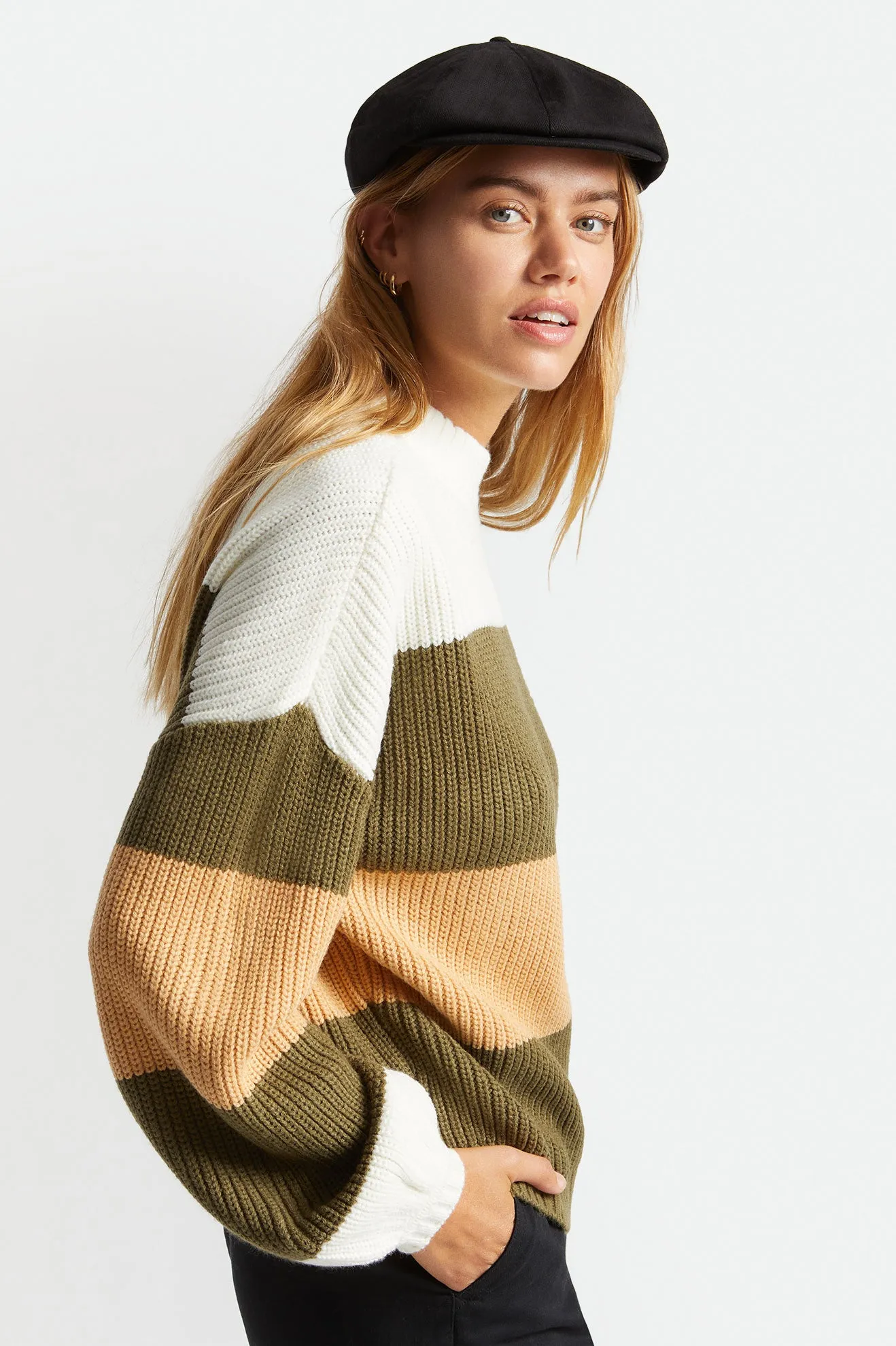 Madero Sweater - Military Olive sold by Brixton product image thumbnail 3