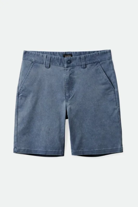 Choice Chino Short 5" - Navy Vintage Wash sold by Brixton