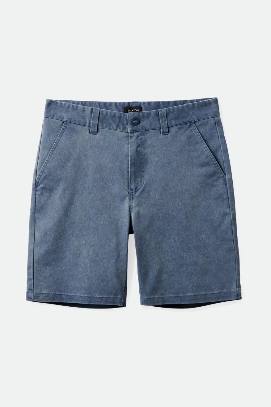 Choice Chino Short 5" - Navy Vintage Wash sold by Brixton