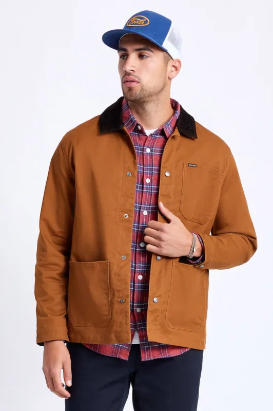 Survey Utility Chore Coat - Washed Copper sold by Brixton