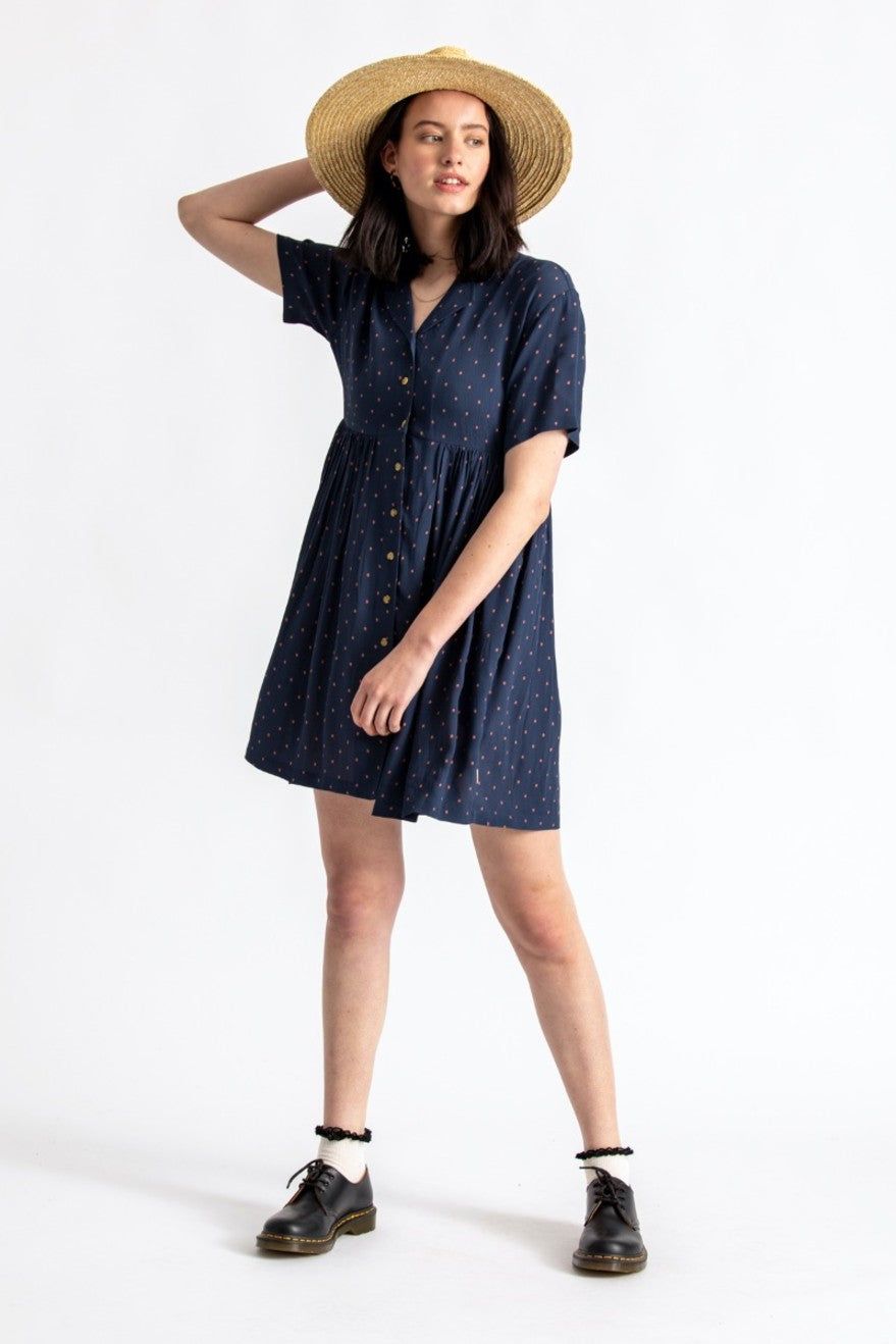 Liza Dress - Navy sold by Brixton