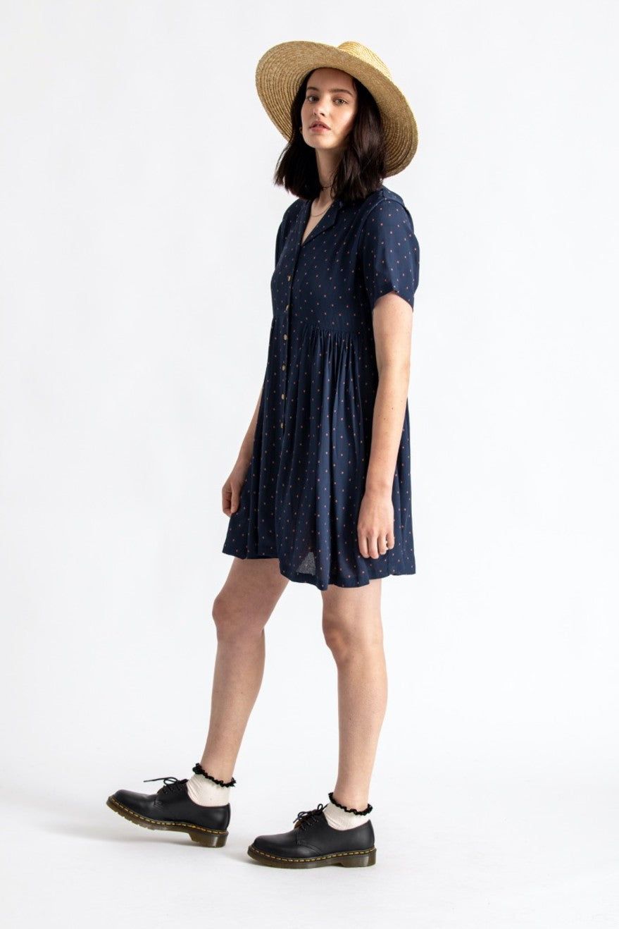 Liza Dress - Navy sold by Brixton product image thumbnail 3