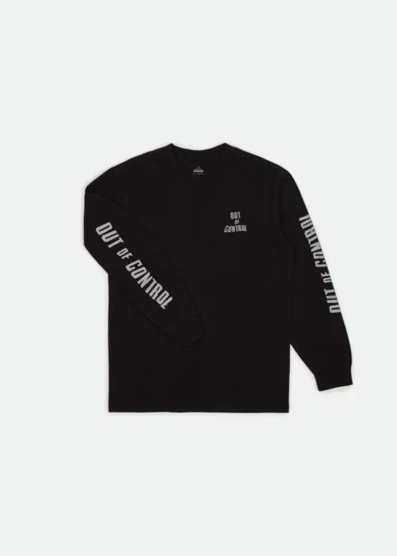 Strummer Out Of Control L/S Standard Tee - Black sold by Brixton