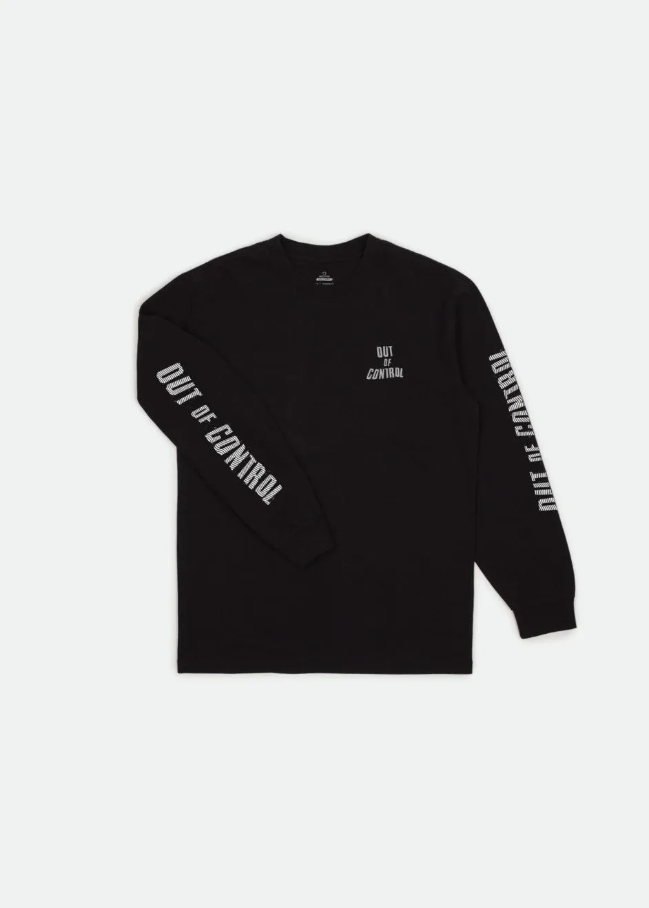 Strummer Out Of Control L/S Standard Tee - Black sold by Brixton