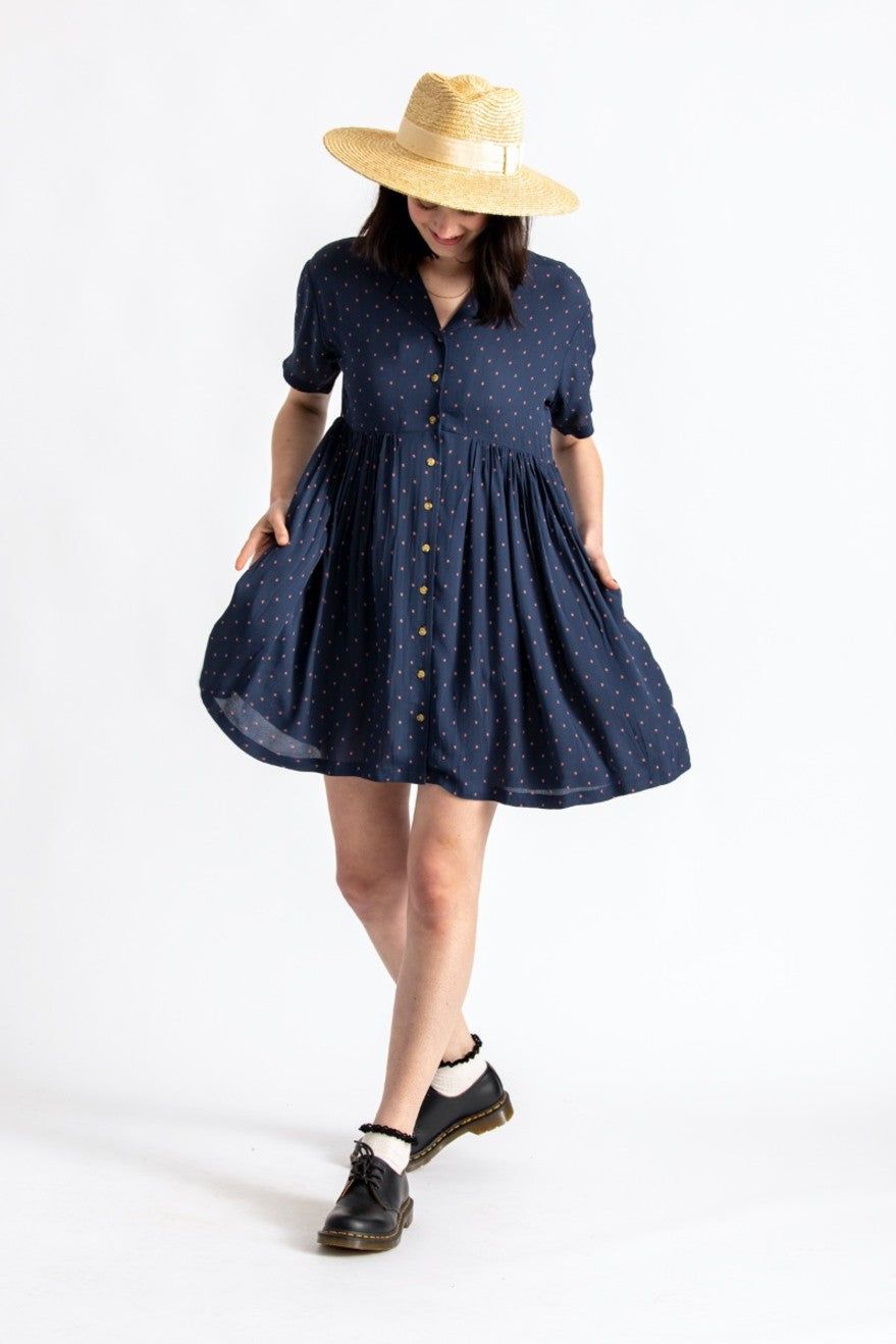 Liza Dress - Navy sold by Brixton product image thumbnail 2