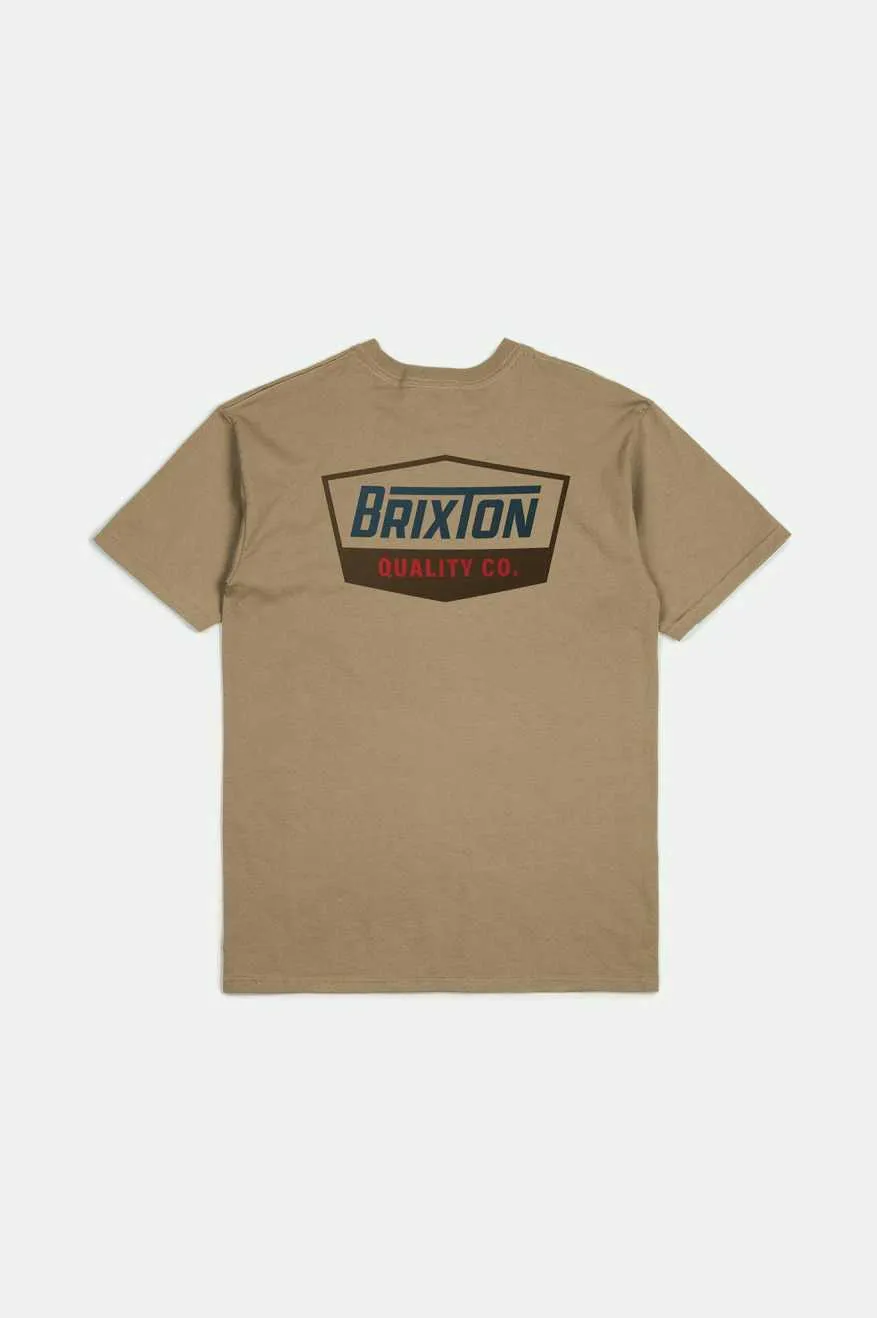 Regal S/S Standard T-Shirt - Tiger's Eye/Navy/Brown sold by Brixton product image thumbnail 2