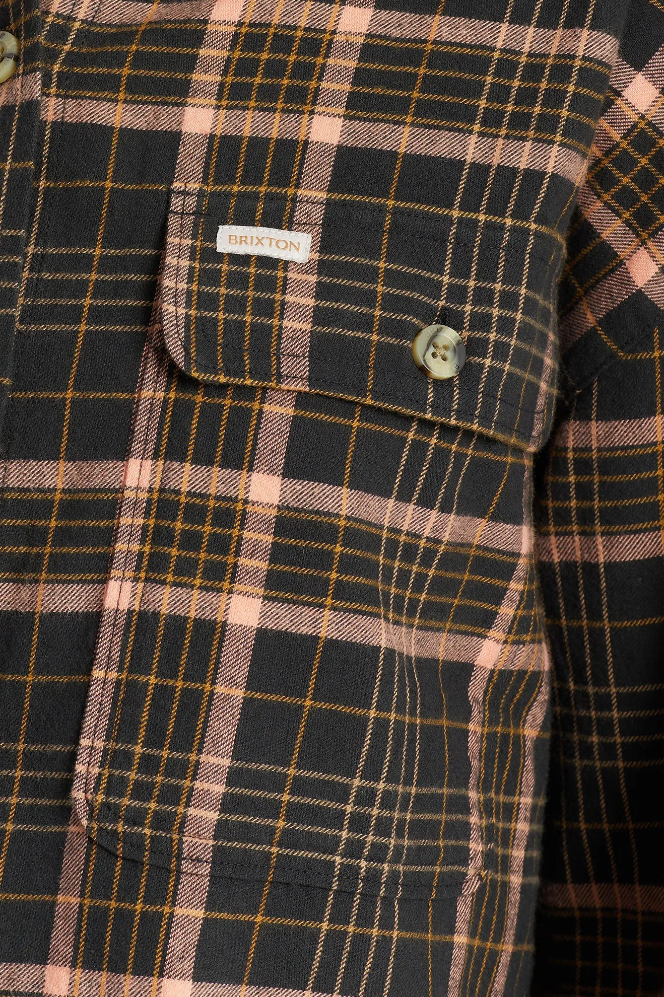 Bowery Women's Lightweight L/S Flannel - Washed Black sold by Brixton product image thumbnail 5