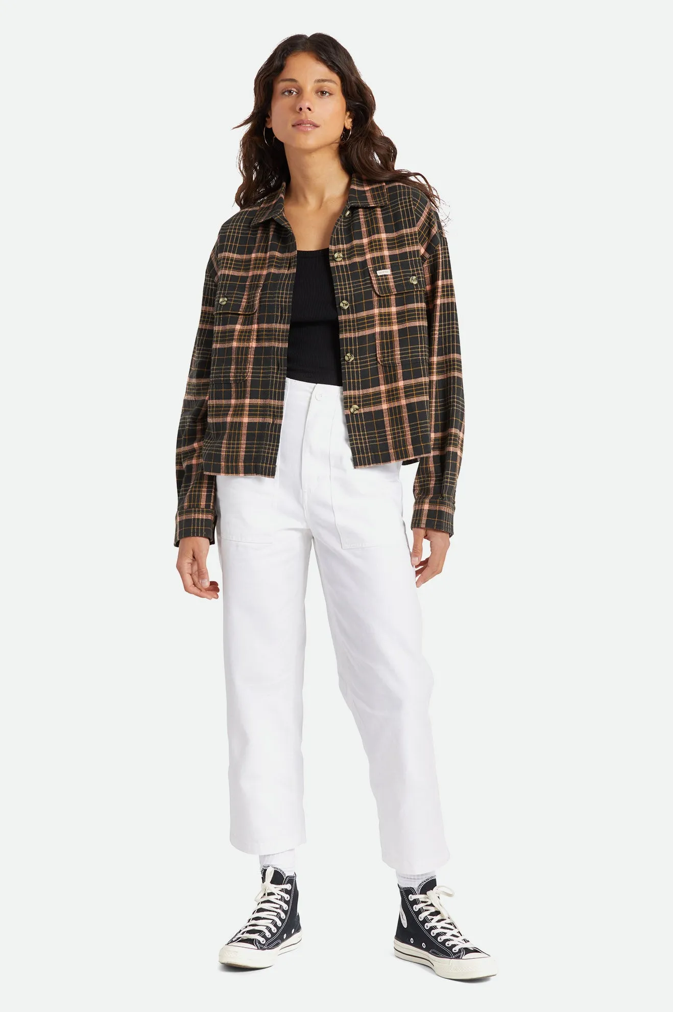 Bowery Women's Lightweight L/S Flannel - Washed Black sold by Brixton product image thumbnail 2