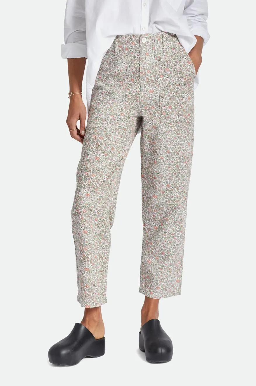Vancouver Pant - White Floral sold by Brixton product image thumbnail 2