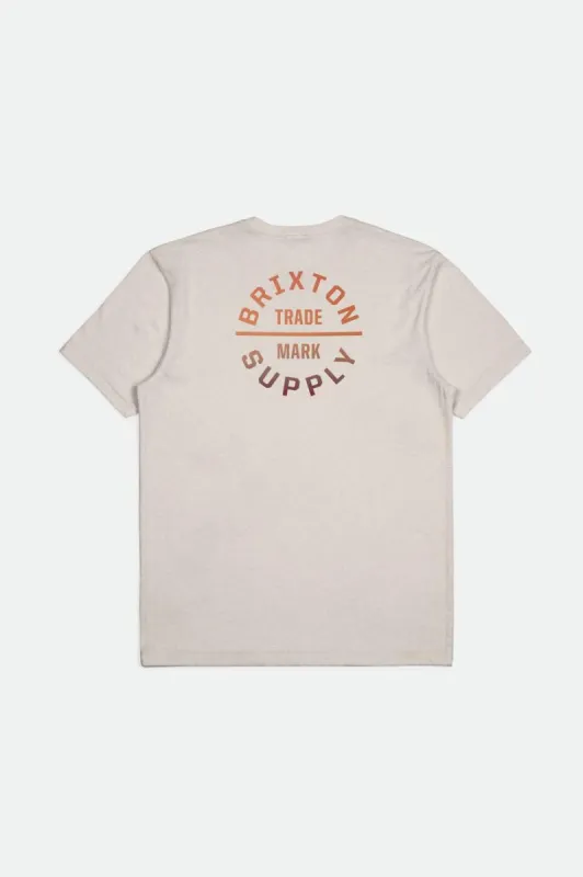 Oath V S/S Standard Tee - Cream/Paradise Gradient sold by Brixton
