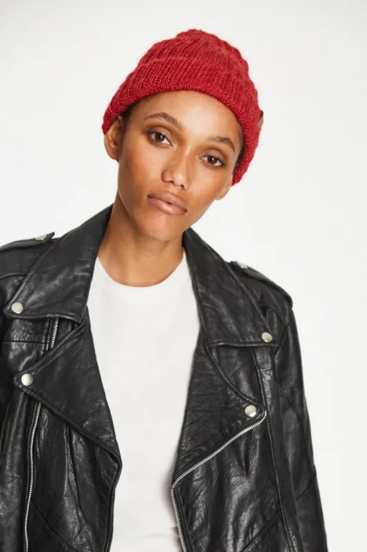 Valerie Beanie - Deep Red sold by Brixton