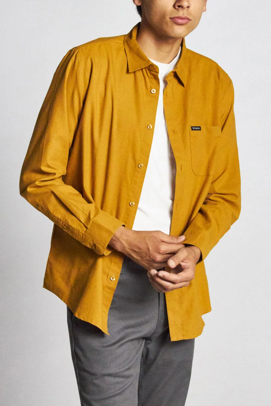Charter Oxford L/S Woven - Maize sold by Brixton product image thumbnail 2