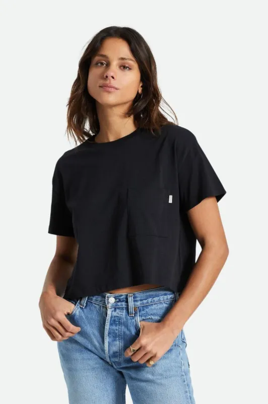 Carefree Pocket Tee - Black sold by Brixton