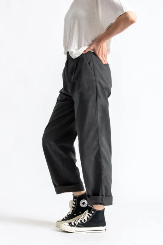 Victory Trouser Pant - Washed Black sold by Brixton