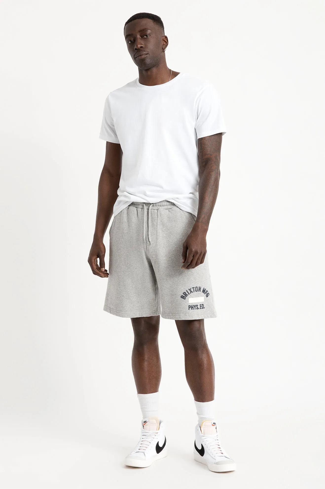 Phys. Ed. Fleece Short - Heather Grey sold by Brixton product image thumbnail 2