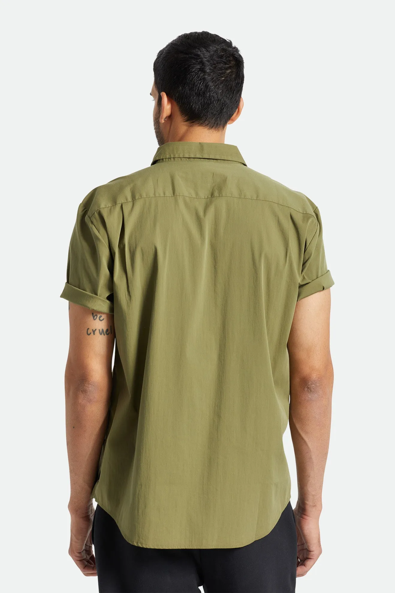 Charter Utility S/S Woven Shirt - Military Olive sold by Brixton product image thumbnail 3