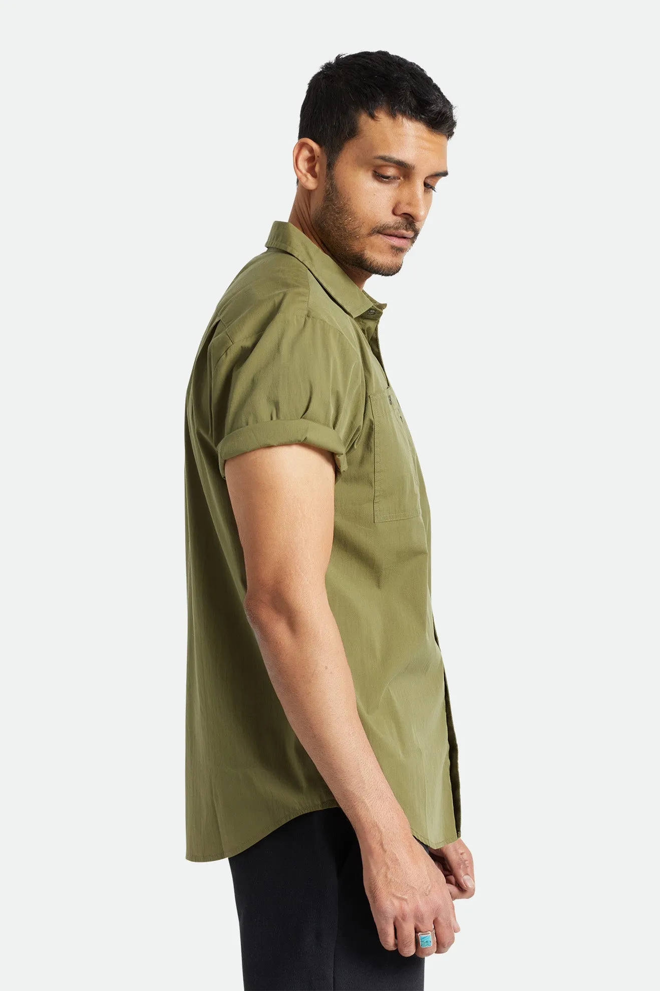 Charter Utility S/S Woven Shirt - Military Olive sold by Brixton product image thumbnail 2