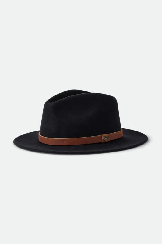 Brixton x Fender Refugee Fedora - Mystic Black sold by Brixton