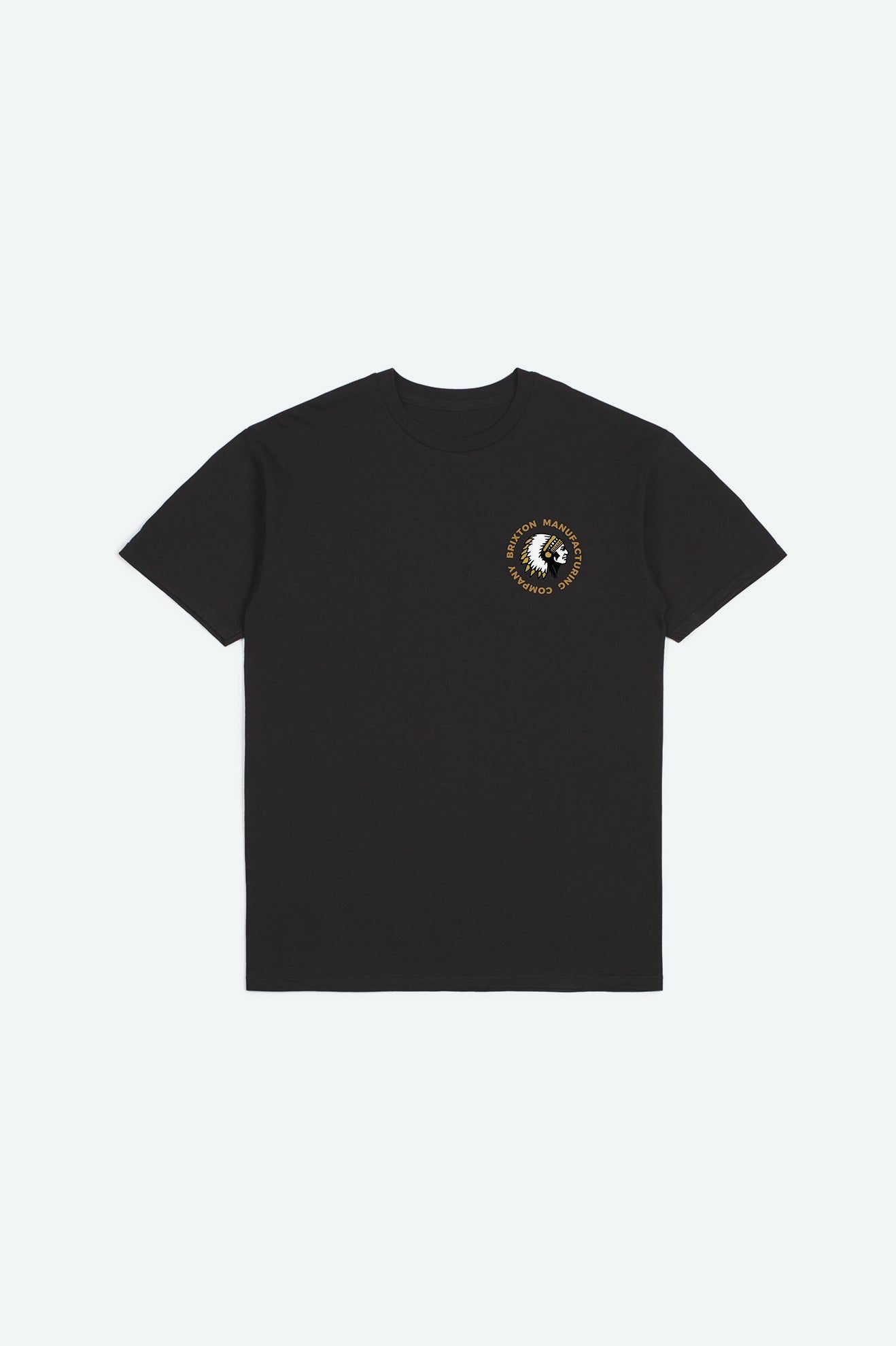 Rival Stamp S/S Standard Tee - Black Garment Dye sold by Brixton product image thumbnail 2