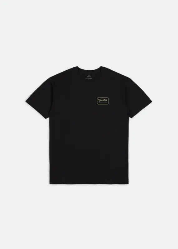 Grade S/S Standard Tee - Black/Khaki sold by Brixton