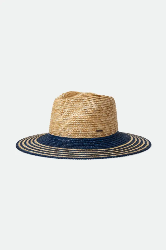 Joanna Festival Hat - Honey/Joe Blue sold by Brixton