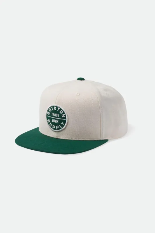 Oath III Snapback - Whitecap/Kelly Green sold by Brixton