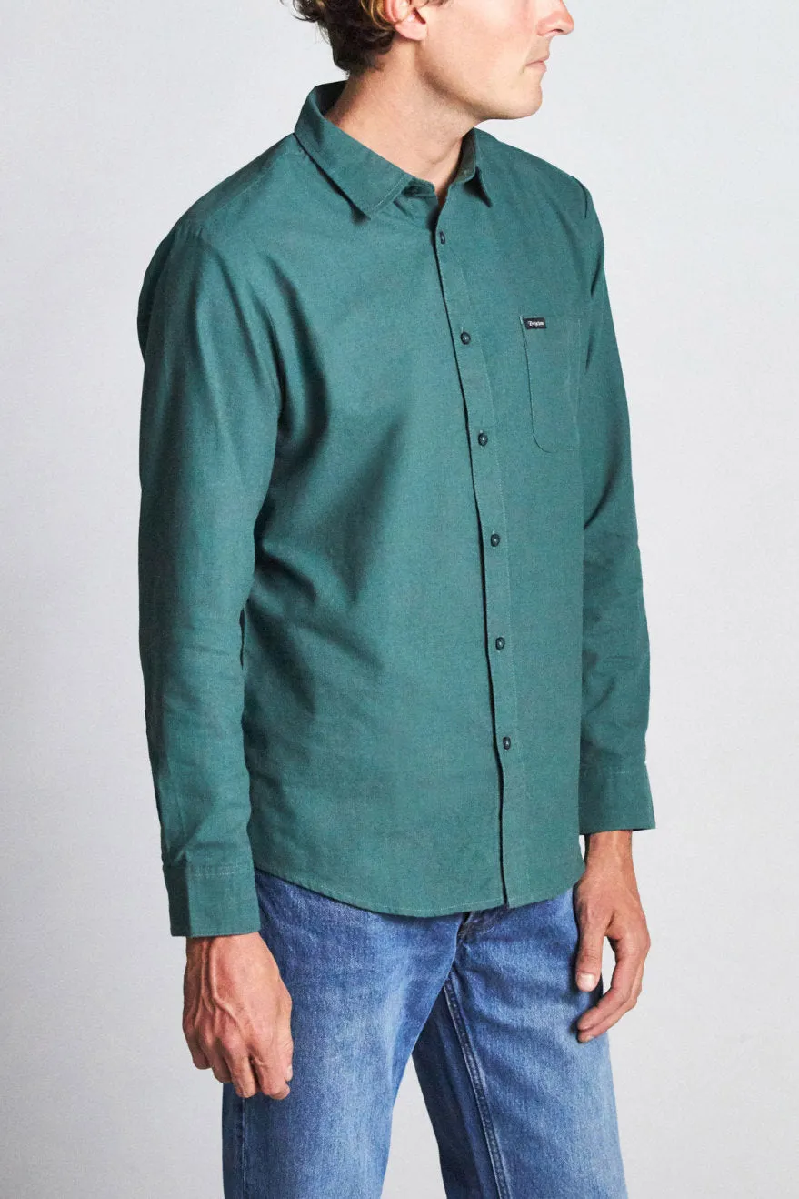 Charter Oxford L/S Woven - Emerald sold by Brixton product image thumbnail 2