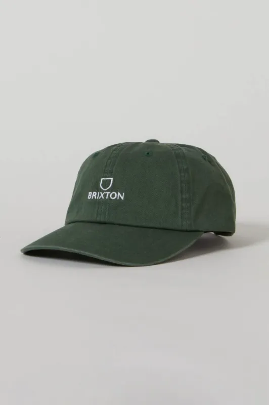 Alpha LP Adjustable Hat - Trekking Green Vintage Wash sold by Brixton