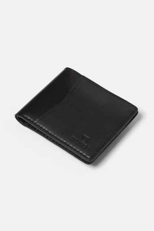 Traditional Leather Wallet - Black sold by Brixton