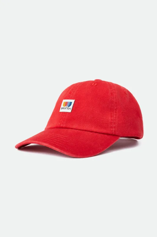 Alton LP Cap - Washed Aurora Red sold by Brixton