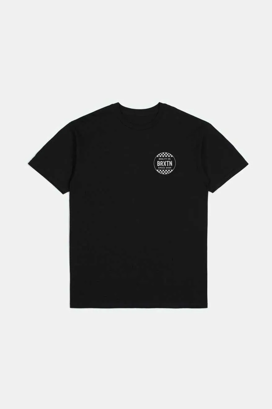 Gateway S/S Standard T-Shirt - Black sold by Brixton