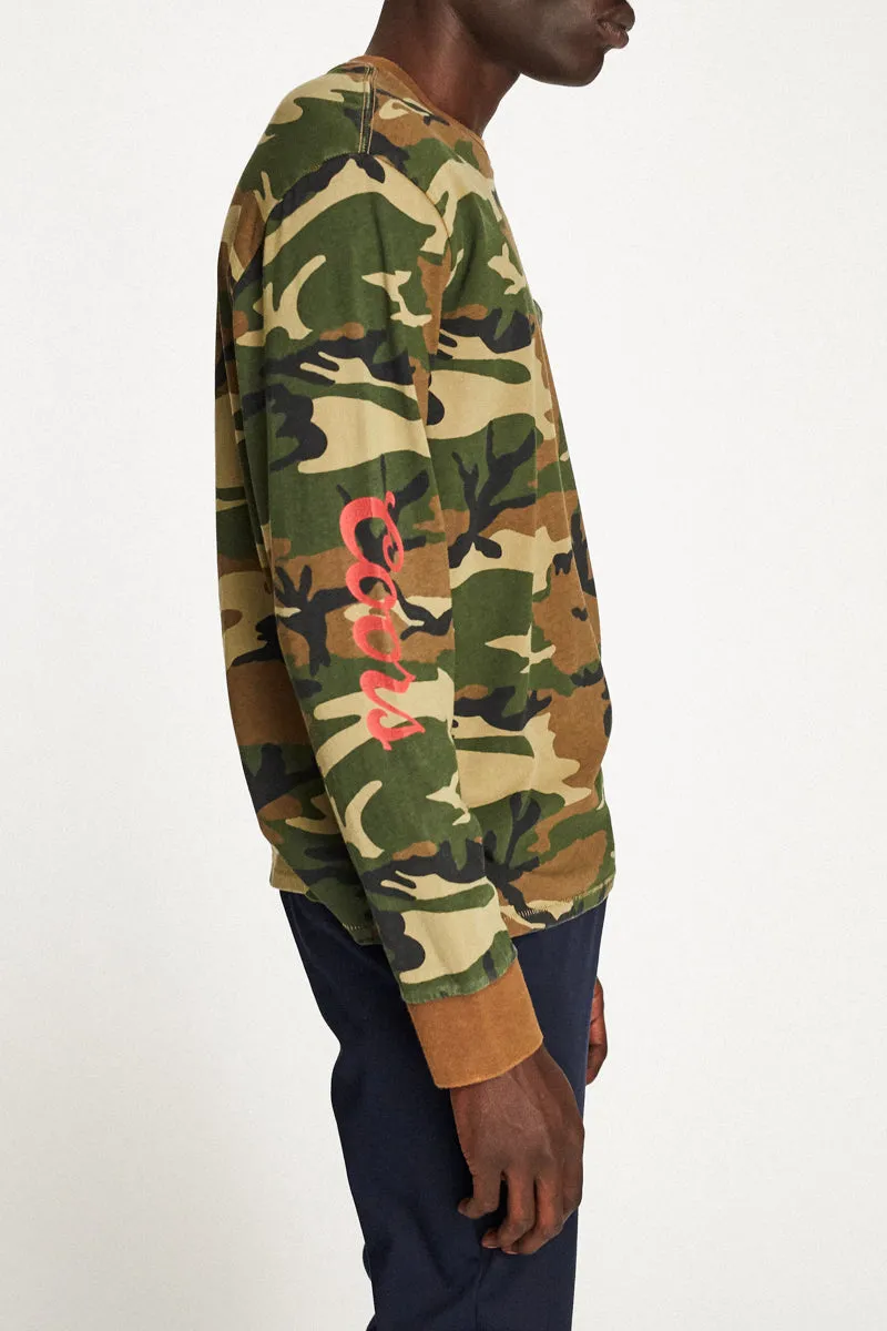 Banquet L/S Premium Tee - Camo sold by Brixton product image thumbnail 4