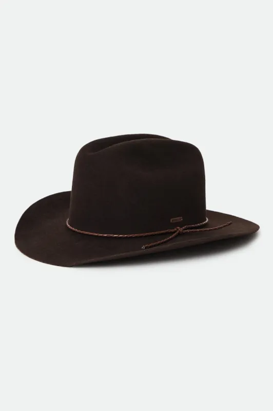 Vasquez Reserve Cowboy Hat - Chocolate sold by Brixton