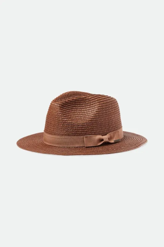 Rio Straw Fedora - Brown sold by Brixton