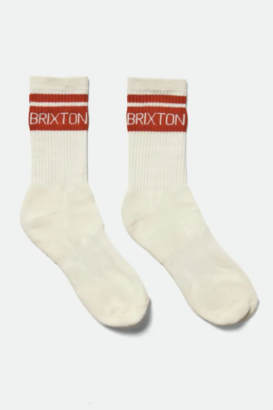 Phys. Ed. Socks - Off White sold by Brixton