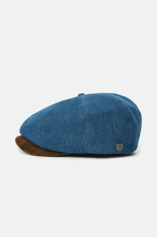 Brood Snap Cap - Indigo/Brown sold by Brixton