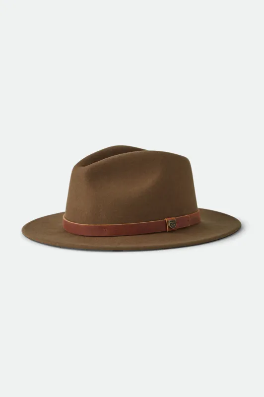 Brixton x Fender Refugee Fedora - Antique Olive sold by Brixton