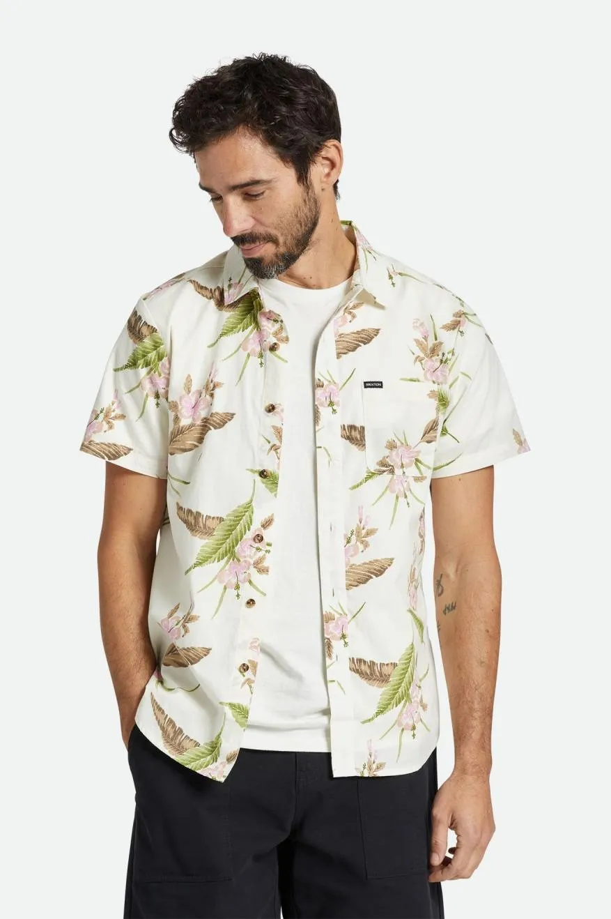 Charter Print S/S Woven Shirt - Off White/Dark Earth sold by Brixton product image thumbnail 2