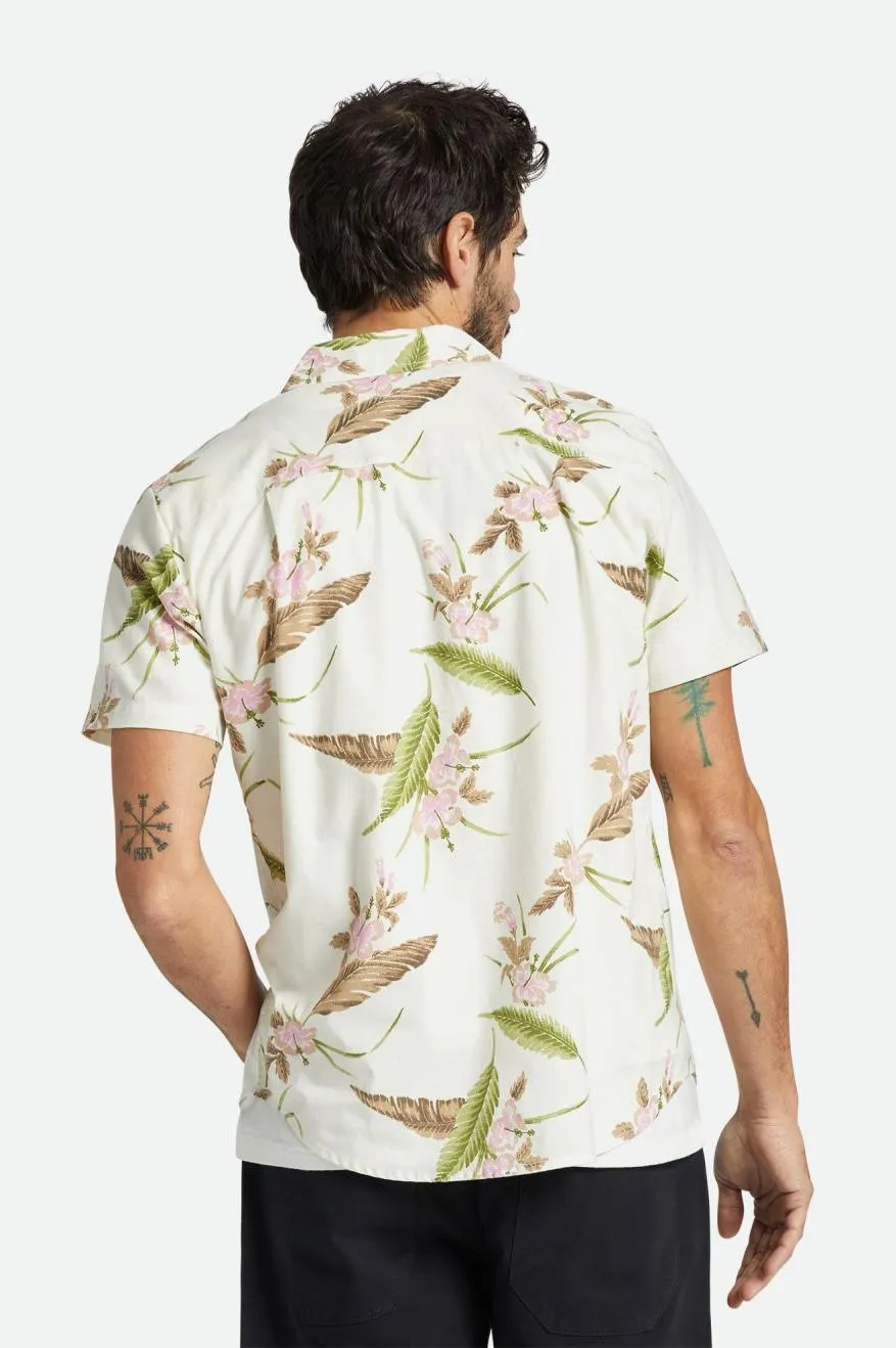 Charter Print S/S Woven Shirt - Off White/Dark Earth sold by Brixton product image thumbnail 4