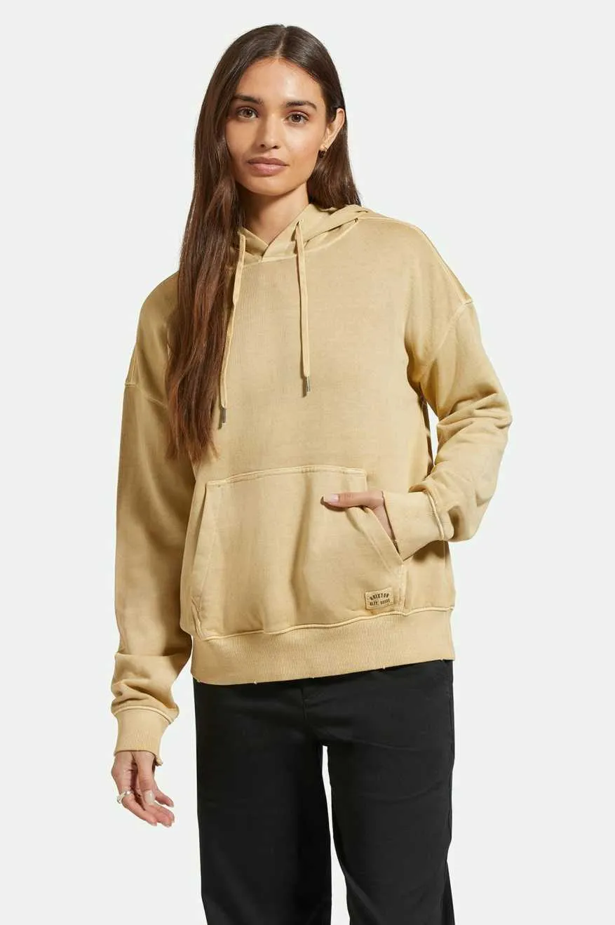 Cross Loop French Terry Hoodie - Sand sold by Brixton