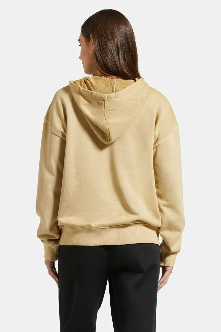 Cross Loop French Terry Hoodie - Sand sold by Brixton product image thumbnail 3
