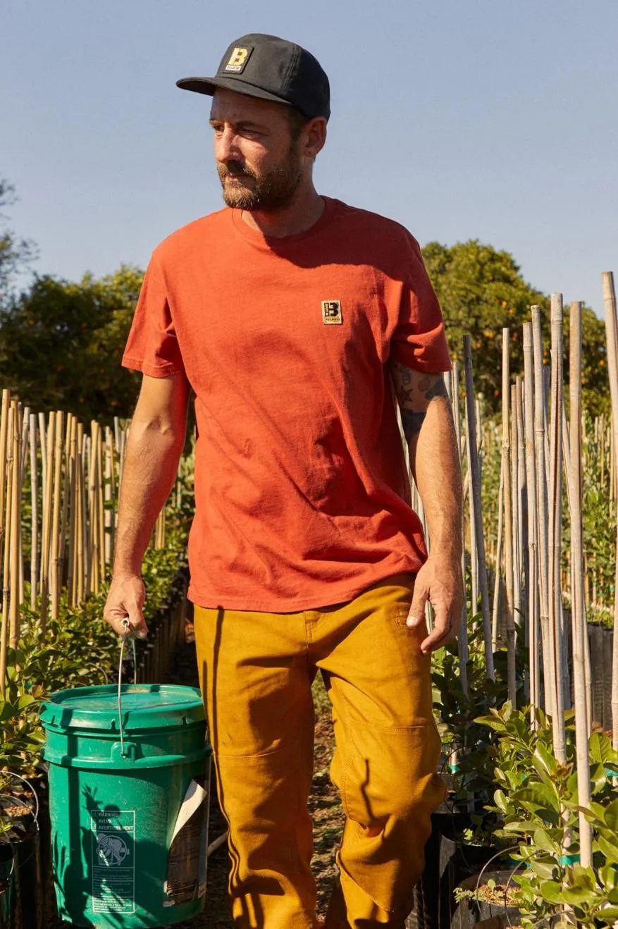 Builders S/S Standard Tee - Barn Red sold by Brixton