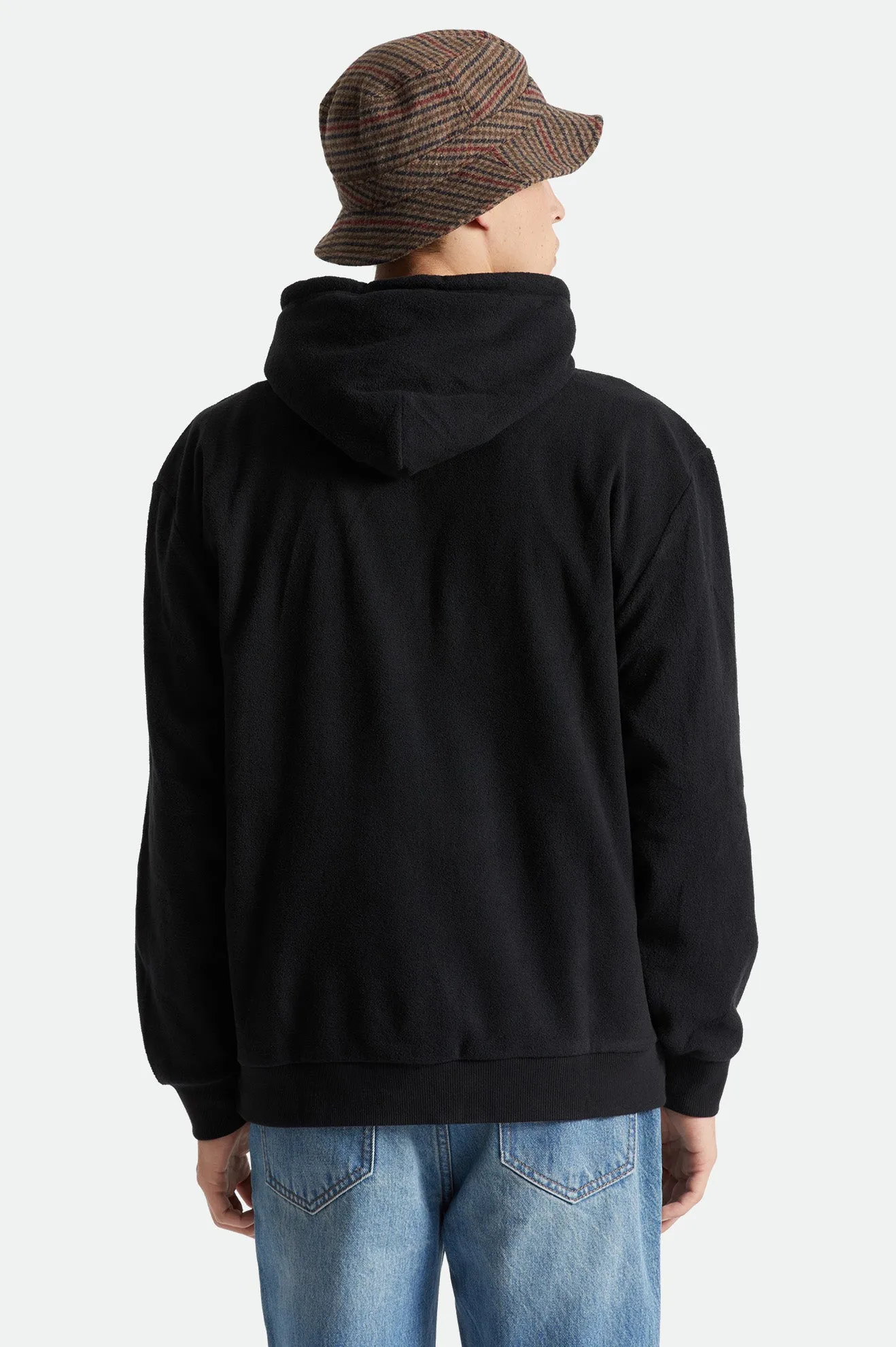 Beta Arctic Fleece Hood - Black sold by Brixton product image thumbnail 4