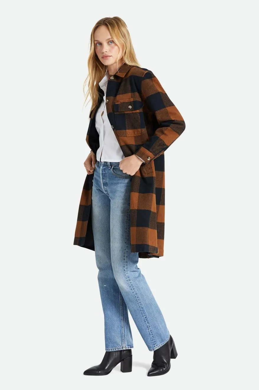 Bowery Womens Long Jacket - Bison sold by Brixton product image thumbnail 2