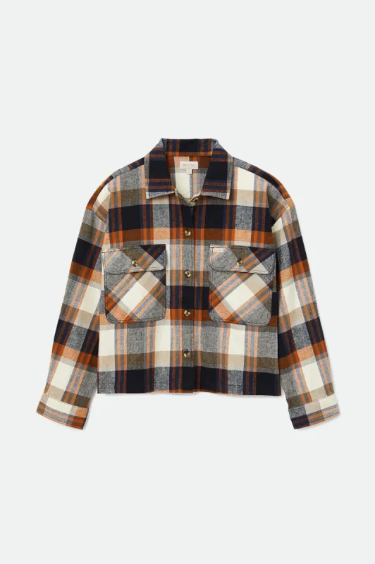 Bowery Women's L/S Flannel - Joe Blue/Off White sold by Brixton