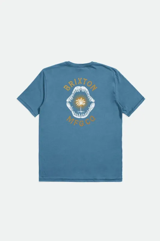 Wells S/S Tailored Tee - Blue Heaven sold by Brixton