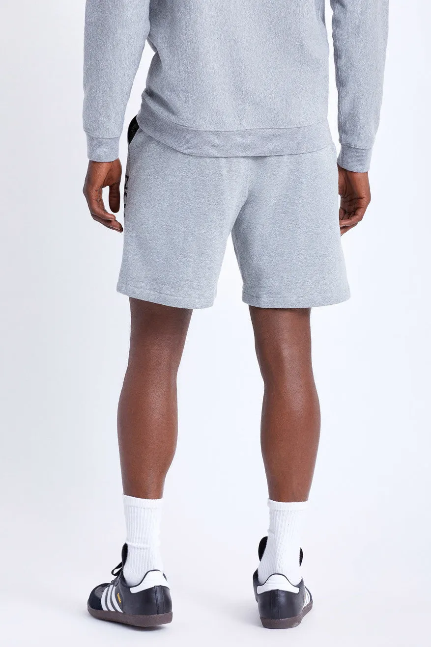 Stem Fleece Utility Short - Heather Grey sold by Brixton product image thumbnail 5